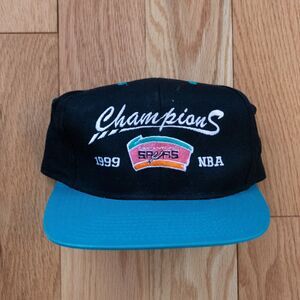 NWT - 1999 San Antonio Spurs NBA Champions Officially Licensed Snapback Hat
